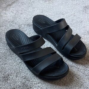 CROCS Black Women's Sandals